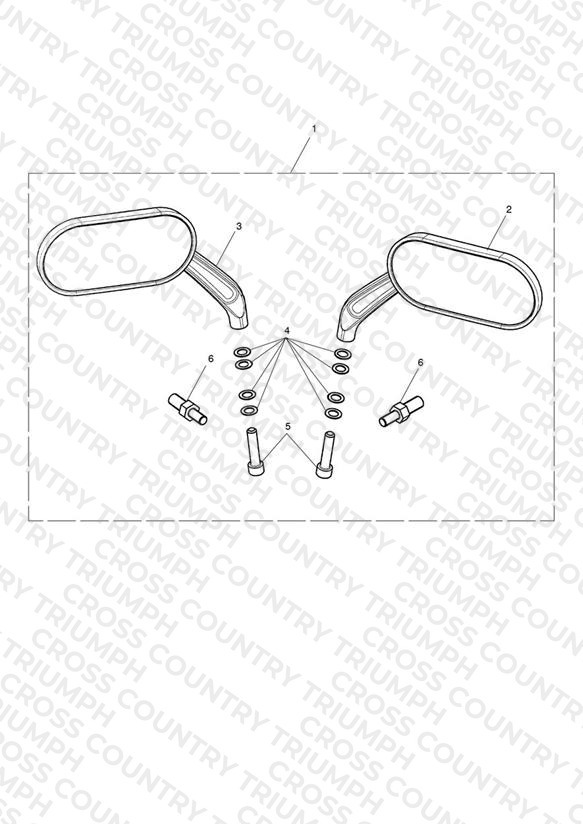 Oval Mirrors, Cast, Chrome