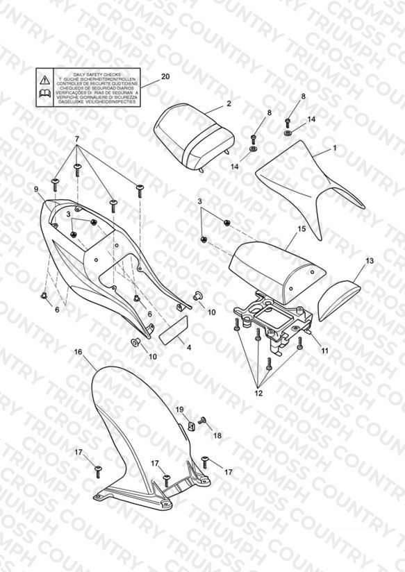 Bodywork - Rear Side Panels and Seat
