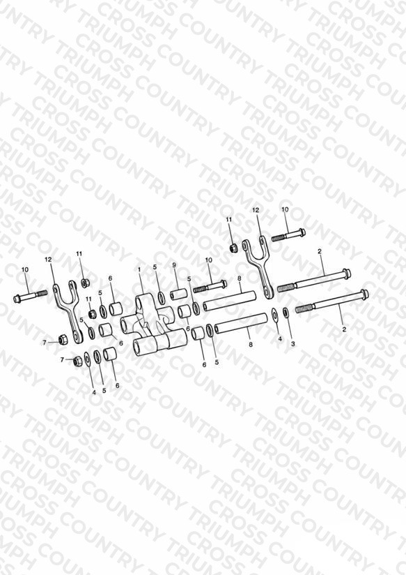 Rear Suspension Linkage Double sided swingarm