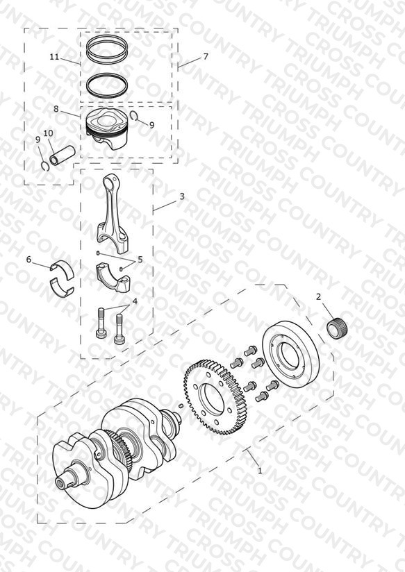 Crankshaft, Connecting Rods & Pistons