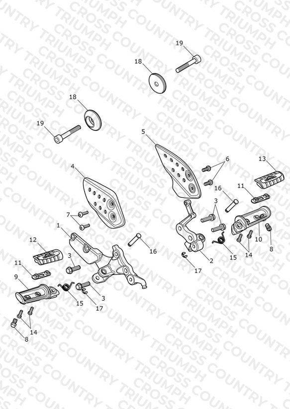 Foot Controls - Single Seat Version