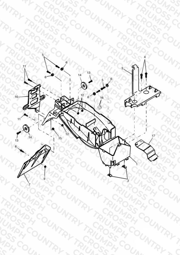 Rear Mudguard & Battery Box