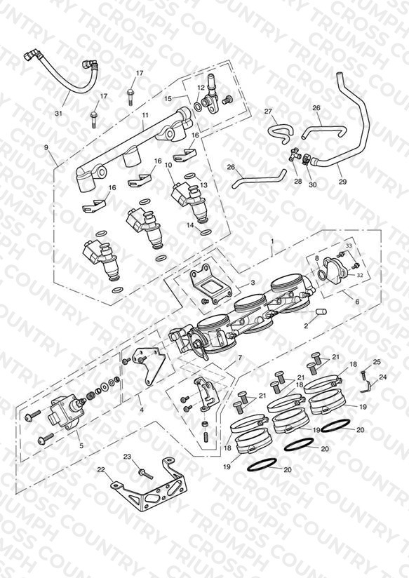 Throttles, Injectors and Fuel Rail