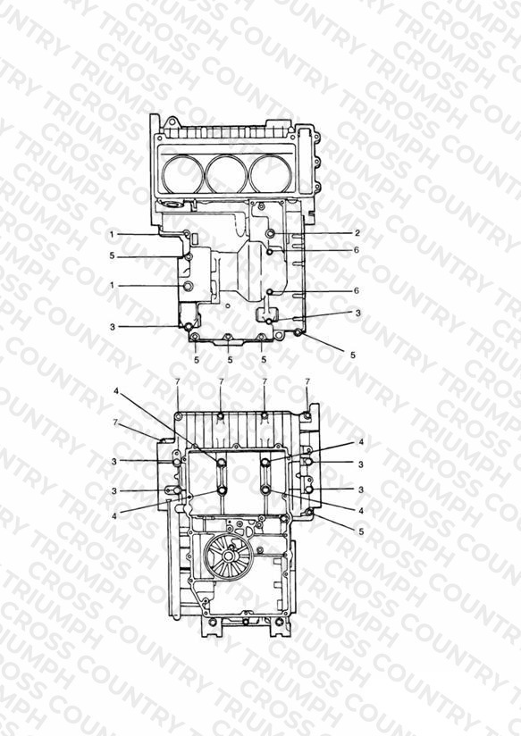 Crankcase Fixings 3 Cylinder 9873 »