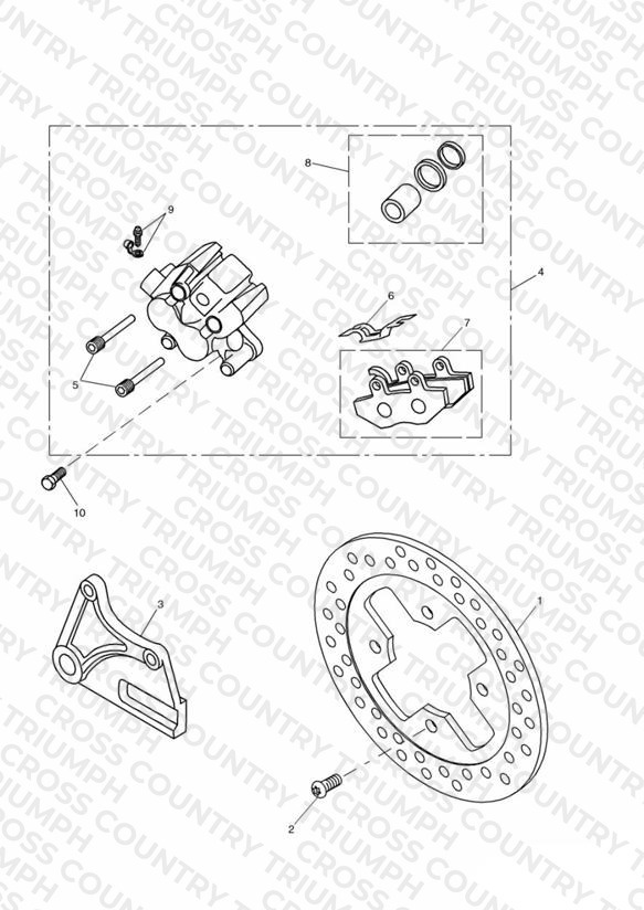 Rear Brake Disc and Caliper