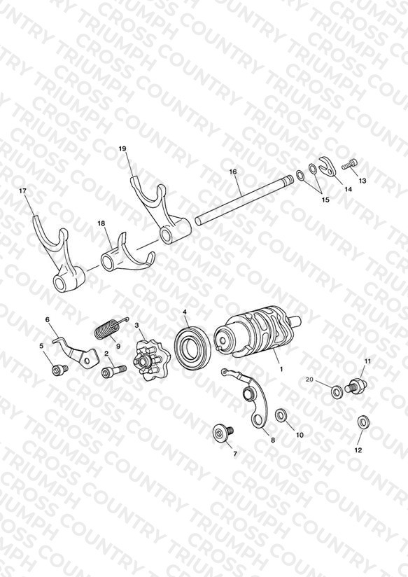 Gear Selector Drum > Eng No 563846