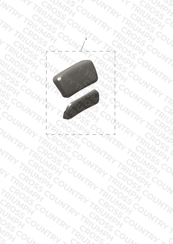 Backrest Pad, Top Box, Kit