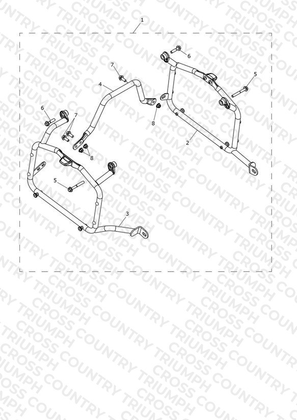 Pannier Mounting Frame, Trekker Kit