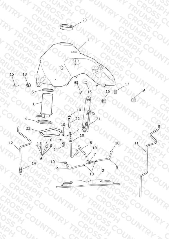 Fuel Tank, Fuel Pump & Fittings