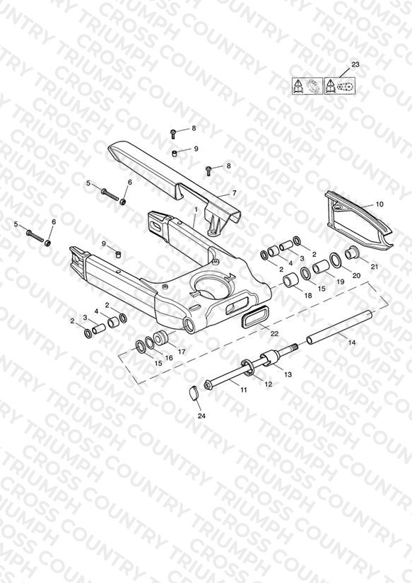 Swinging Arm Double sided swingarm