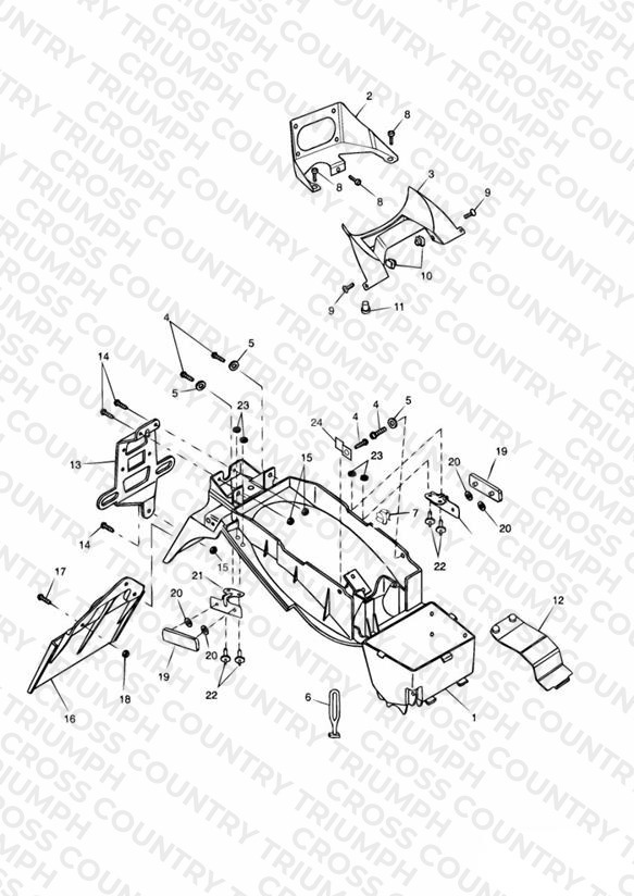 Rear Mudguard & Battery Box