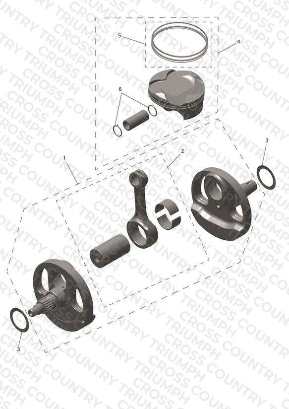 Crankshaft, Connecting Rods & Pistons