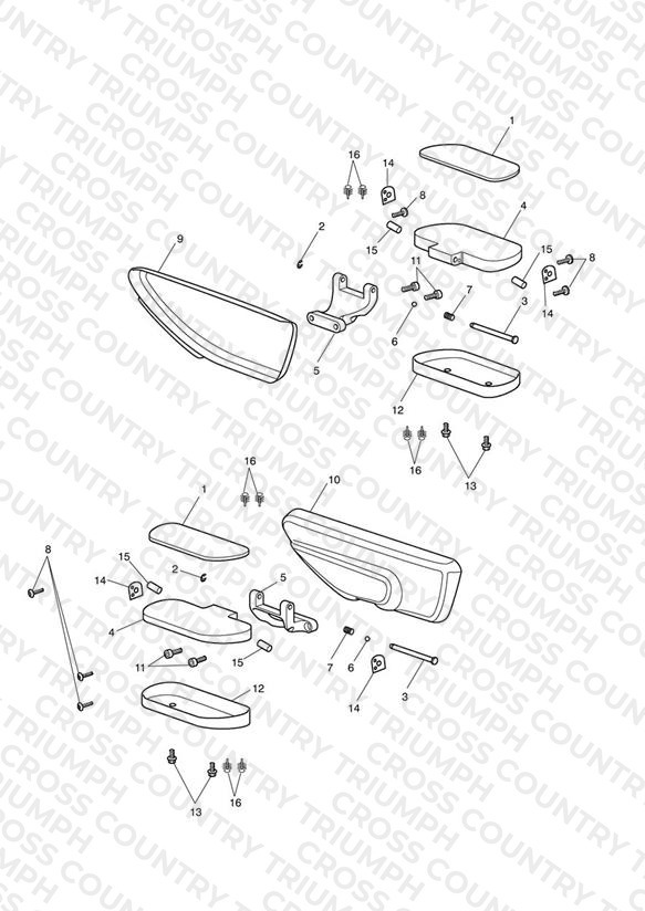 Foot Controls - Pillion