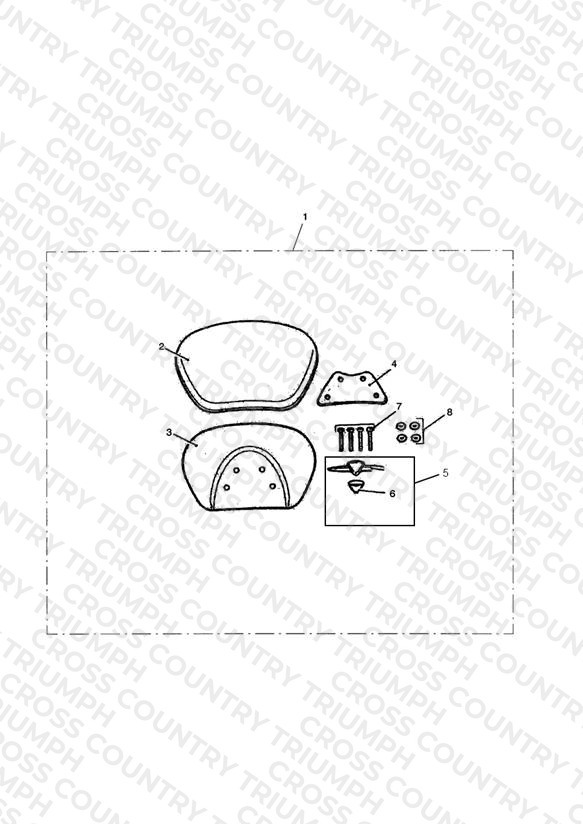 Longhaul Backrest Pad, Passenger