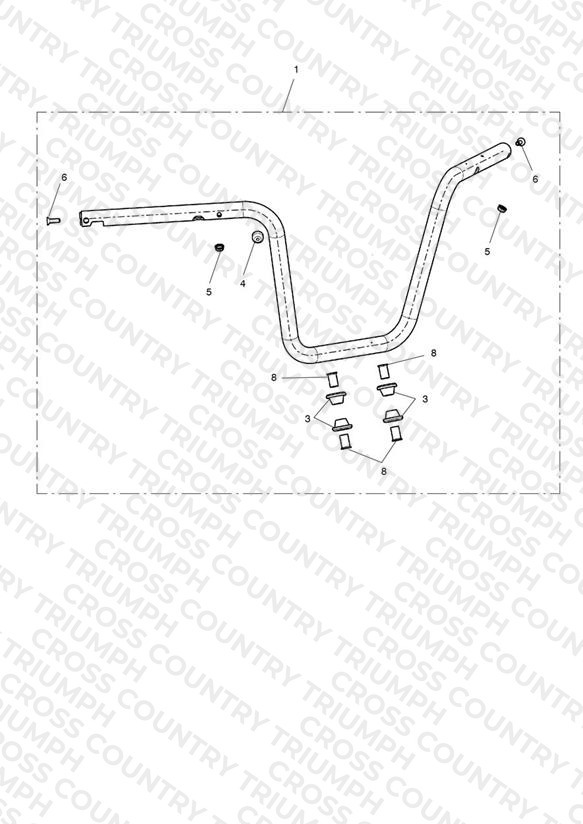Handlebar, High, Chrome