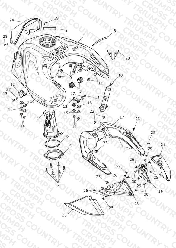 Fuel Tank, Fuel Pump & Fittings