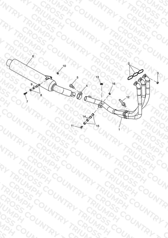 Exhaust System Single sided swingarm 161318 »