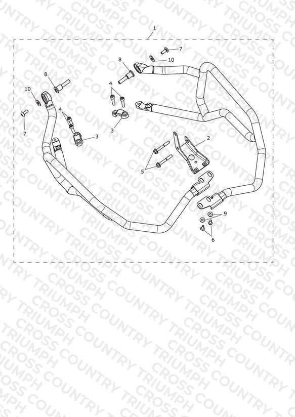 Upper Engine Bar Kit, SS