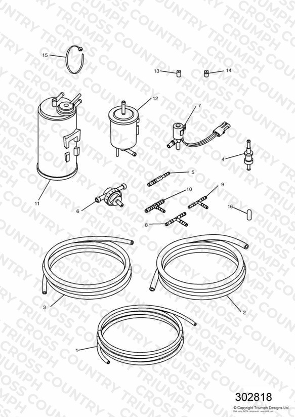 Evaporative Loss Equipment US California models only
