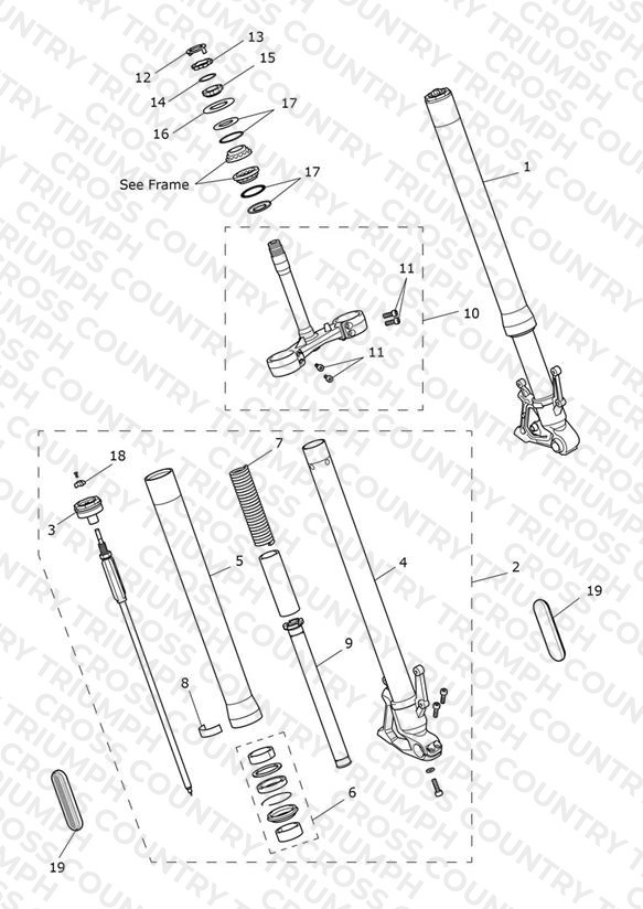 Front Forks & Lower Yoke Assy