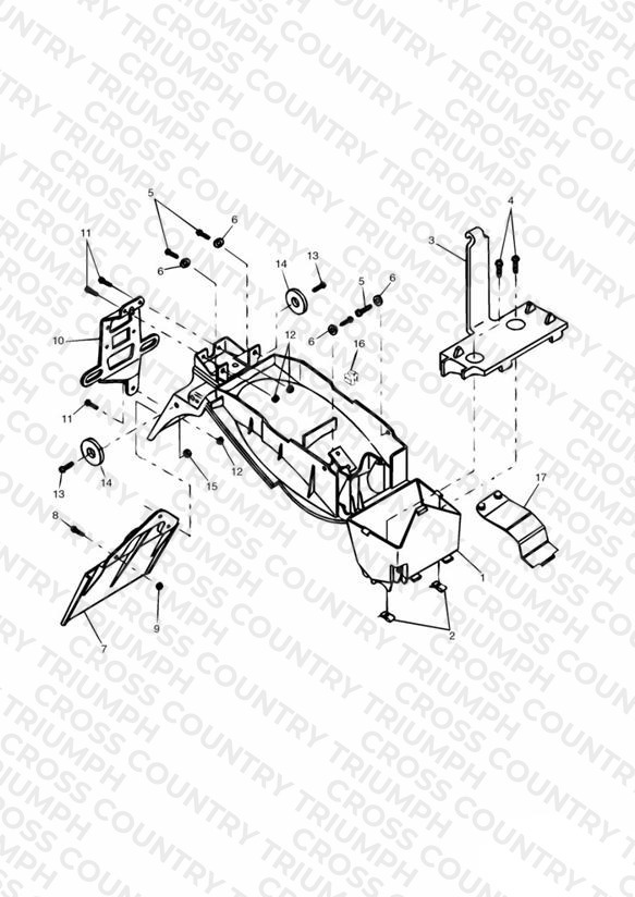 Rear Mudguard & Battery Box