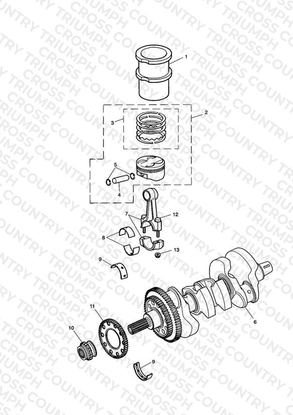 Crankshaft/Conn Rod/Pistons and Liners