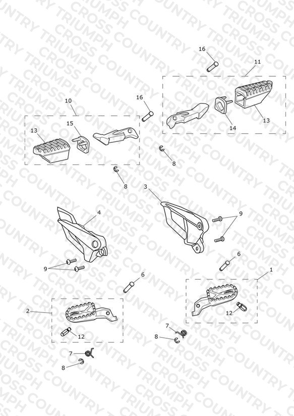 Footrests & Mountings