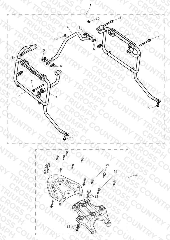 Luggage Mounting System - BR Only AV3319 >