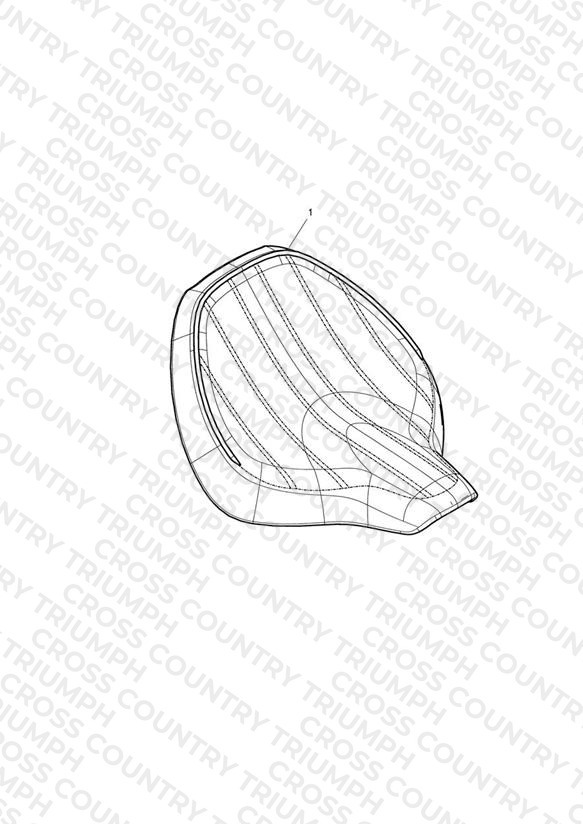 Seat, Rider, Black, Ribbed