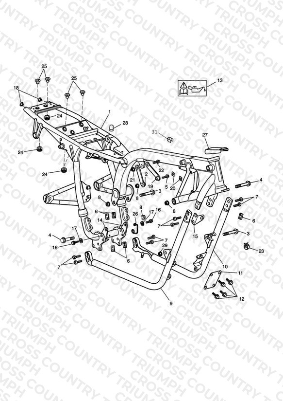 Main Frame & Fittings > 606026 **See Tech News 149**