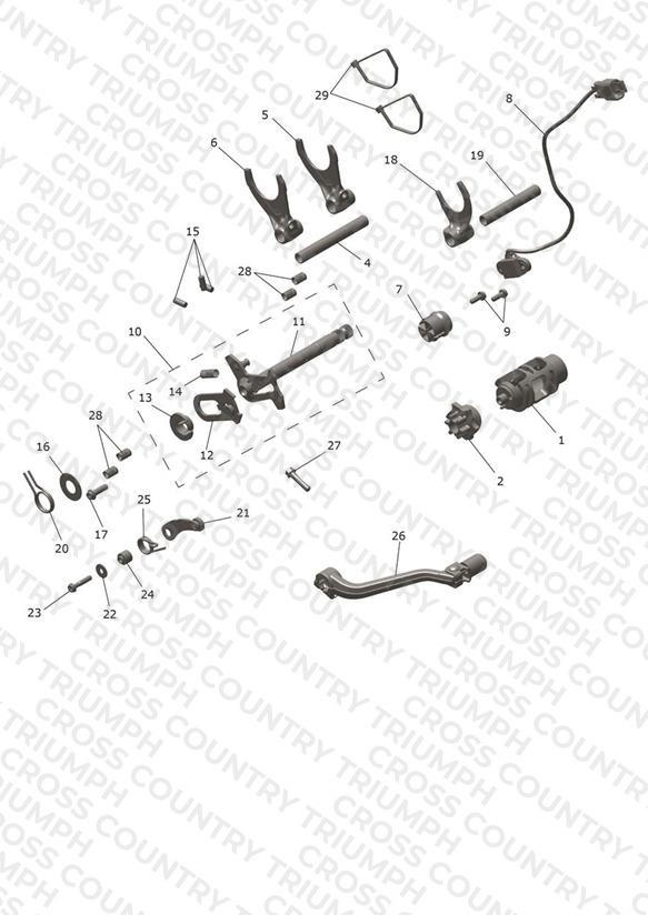 Gear Selectors & Pedal