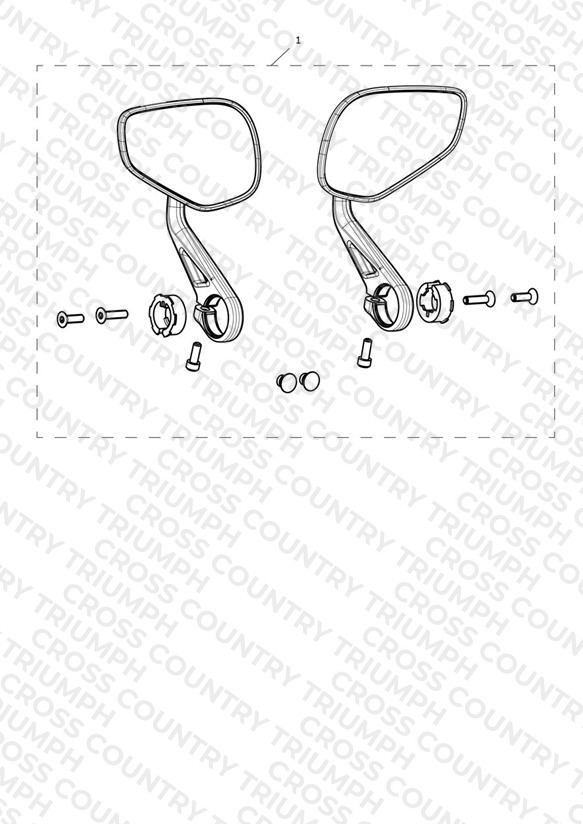 Bar End Mirror, Sports, Kit