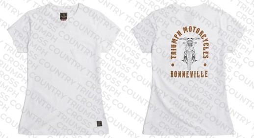 Bonneville Ladies T120 Tee White