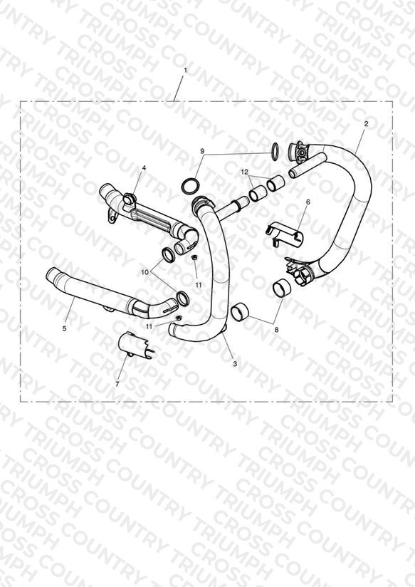 Exhaust, Header, Pair, Black