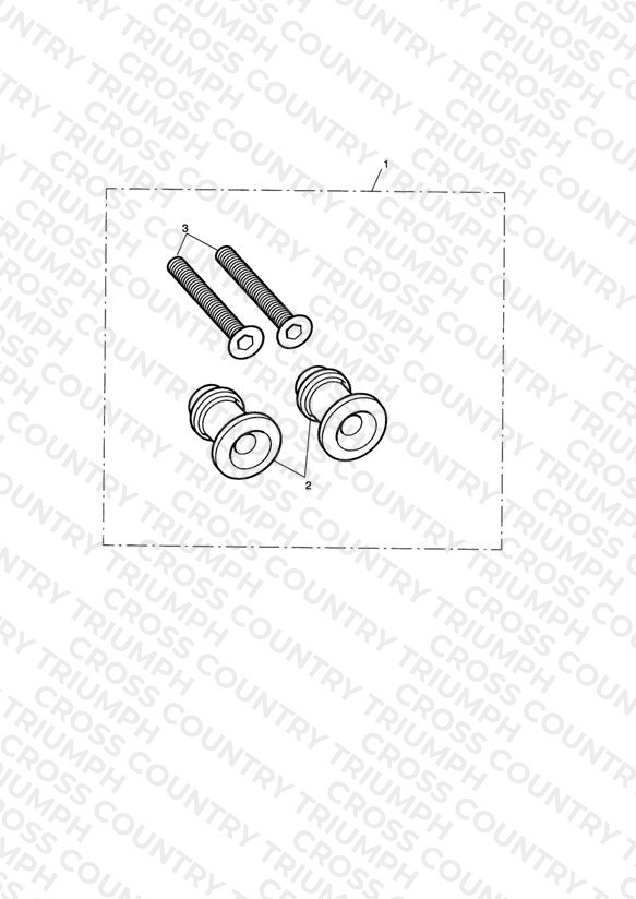 Anodised Paddock Stand Bobbins Kit, Silver