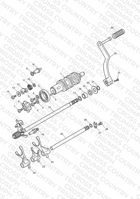 Gear Selectors and Pedal