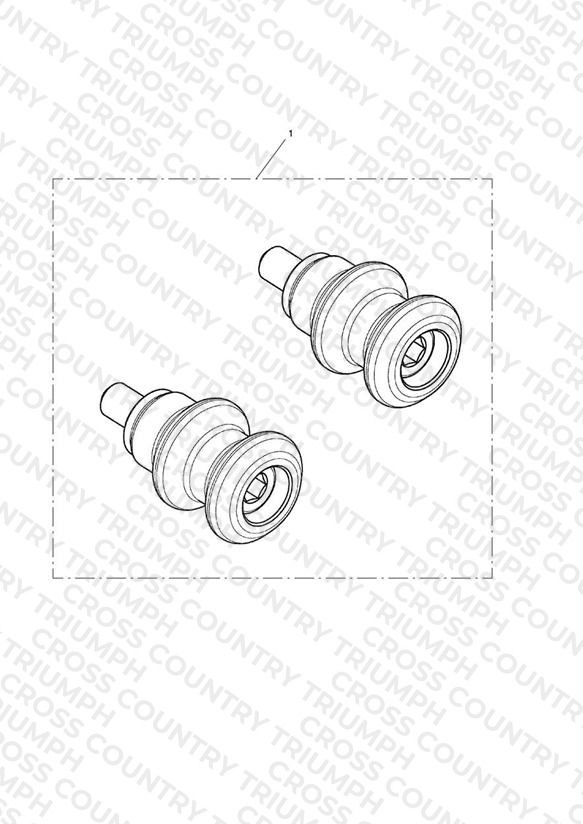 Paddock Stand Bobbin Kit, Red