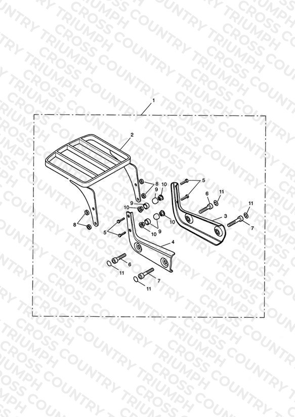 Luggage Rack (Mounting Plate) Kit