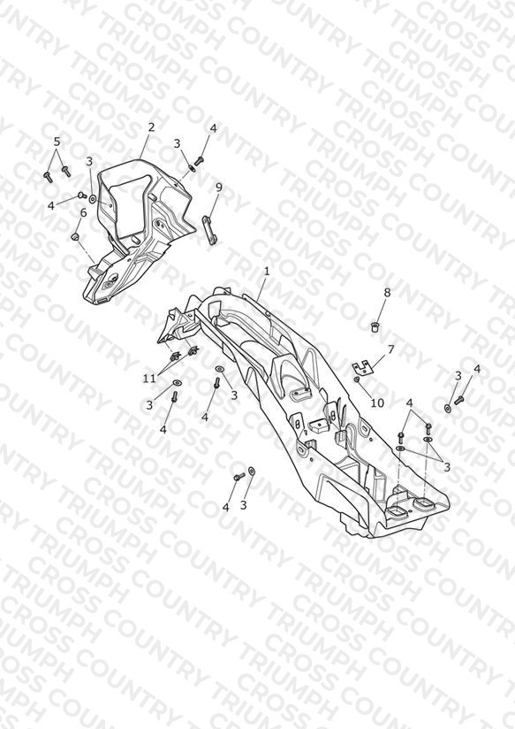 Rear Mudguard & Battery Box