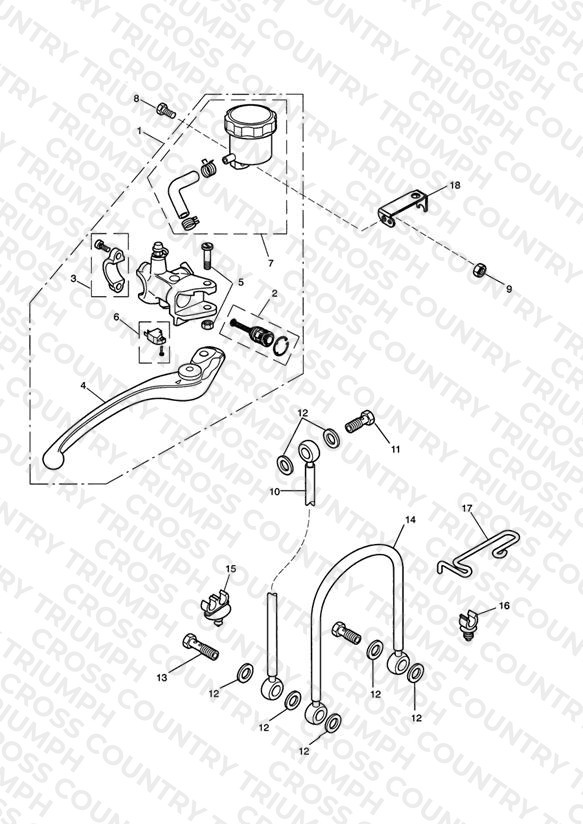 Front Brake Master Cylinder & Hoses