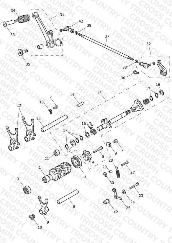 Gear Selectors & Pedal