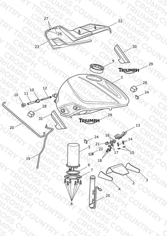 Fuel Tank, Fuel Pump & Fittings