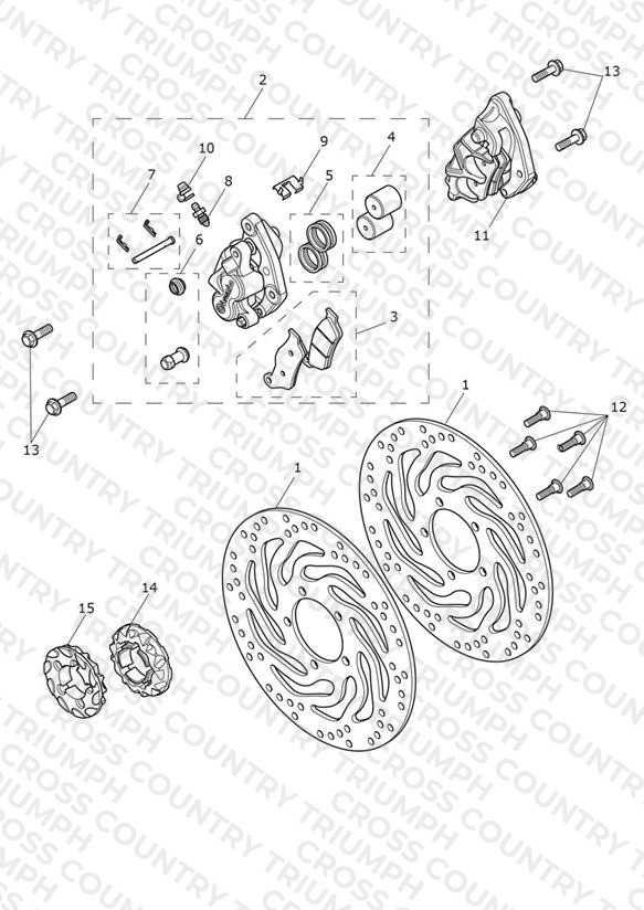 Front Brake Caliper & Disc