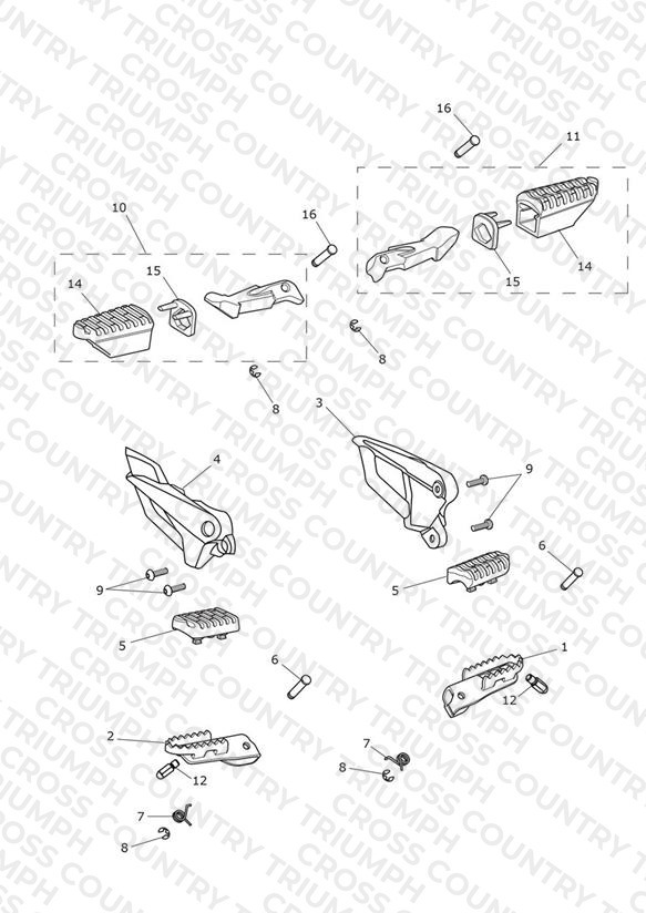Footrests & Mountings