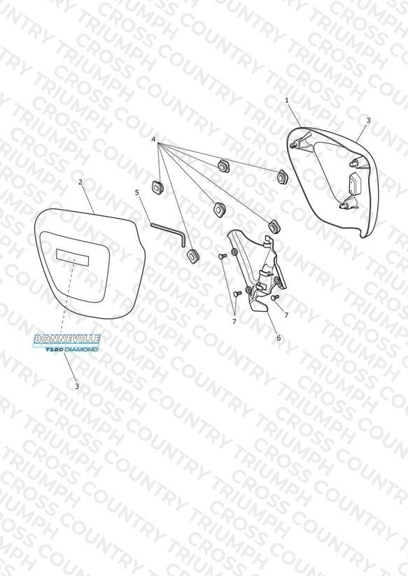 Side Fairing Panels - T120 Diamond