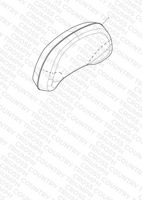Pad, Backrest, Type 2, Brown