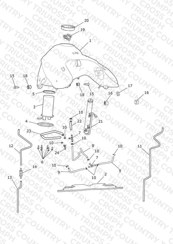 Fuel Tank, Fuel Pump & Fittings
