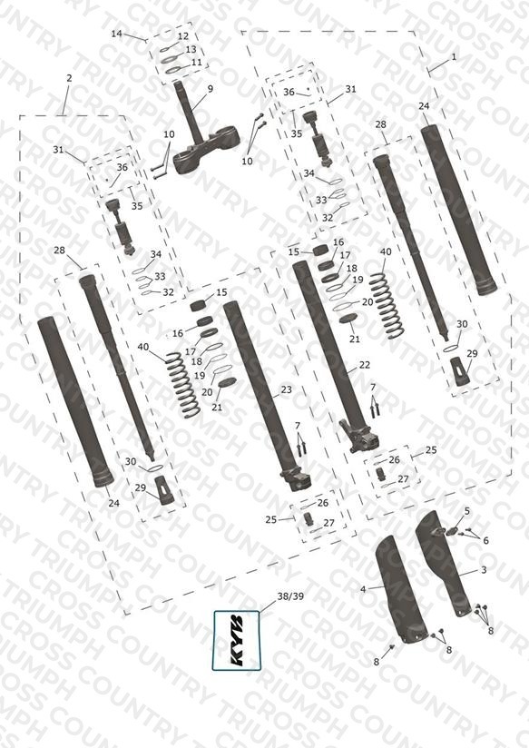Front Forks & Lower Yoke