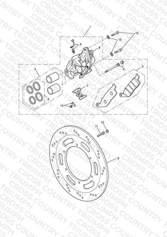 Front Brake Caliper & Discs