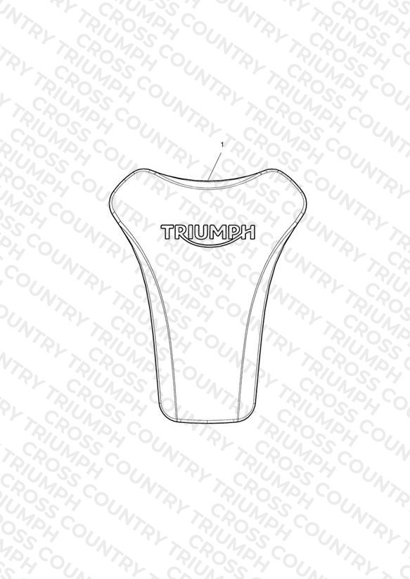 Rubber Pad, Fuel Tank Kit